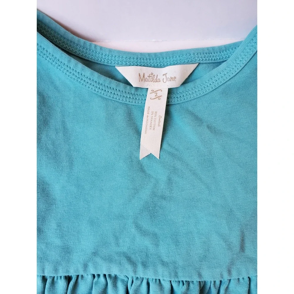 Matilda Jane dress‎ blue teal short sleeve 2t